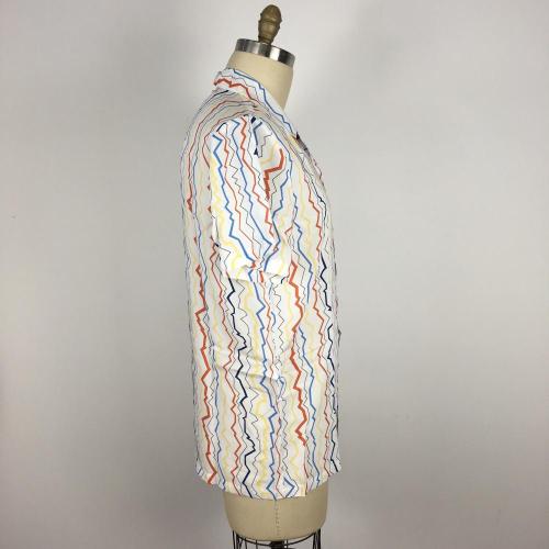 Men Formal Casual Chromatic stripe Cotton Dress Shirt