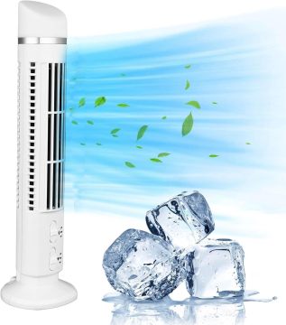 USB Bladeless Tower Fan: Niski przenośny wentylator chłodzący dla biurków