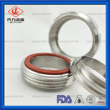 Food grade stainless steel SMS union with seals