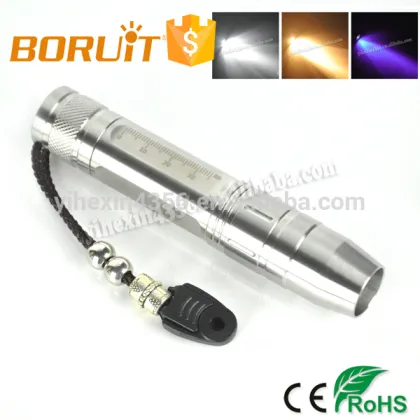 Jade Jewelry Three Light Source flashlight, Fluorescent Detection Anti-counterfeit Safe Check Flashlight