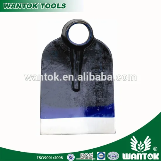 Agricultural tools dark blue forged Hoe head