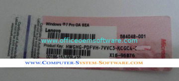 New Activate Microsoft Windows 7 Pro Oa Sea Key Sticker For Lenovo