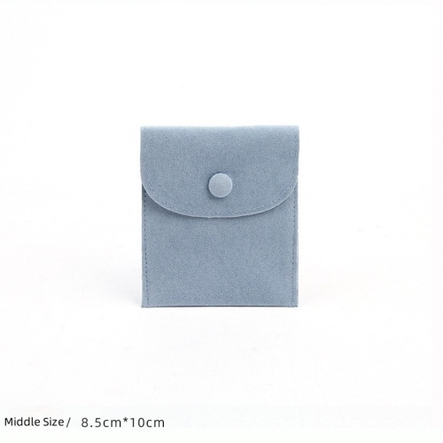Luxury Velvet Jewelry Bag with Anti-Oxidation Snap Fastener