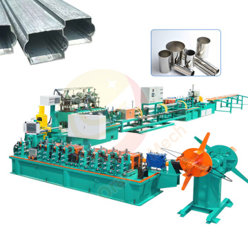 ORMESquare Small Diameter Steel Pipe Making Polish and Weld Galvanized Pipe Roll Form Machine