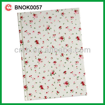 Nature fabric custom design print notebook