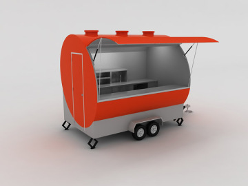 Popular China Mobile Food Kiosk / Food trolley / food vending trailer