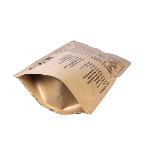 Foil Zipper Stand-up Kraft Pouch for Nasi