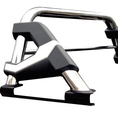 New Style Pickup 4X4 Stainless Steel Roll Bar with Light for 2016-2021 Hilux