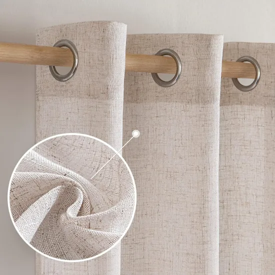 Natural Linen Curtains: Enhancing Style and Light Control in Bedrooms and Living Rooms