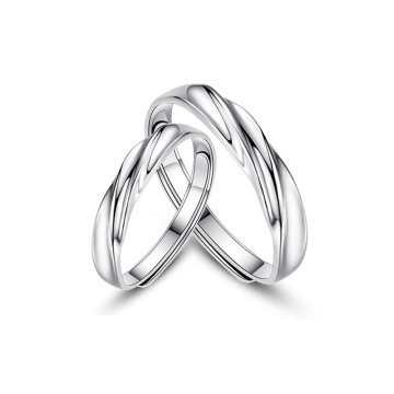 925 Sterling Silver Love Knot Ring - Fashionable Couple Jewelry for Men and Women