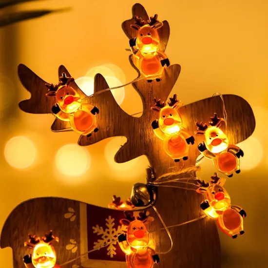 Christmas hanging fasteners copper wire lights
