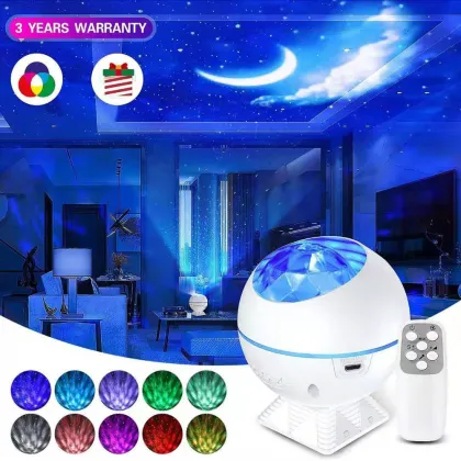 LED Aurora Projector Night Lamp with Remote for Kids and Adults