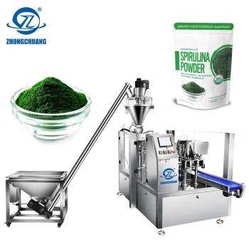 Automatic Rotary Stand Up Pouch Filling and Sealing Machine for Smoothie and Spirulina Powder