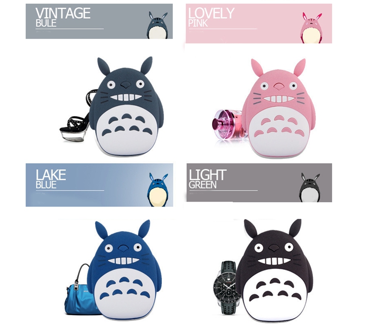 Totoro Cartoon Protable Powerbank Case Traval Battery Cover