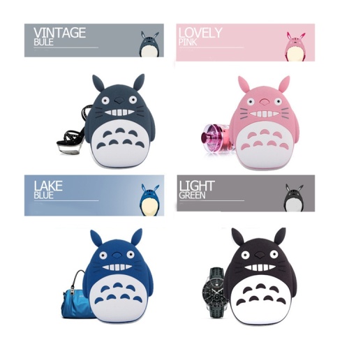 Totoro Cartoon Protable Powerbank Case Traval Battery Cover