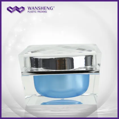 plain 50g skincare lotion jar wansheng packaging