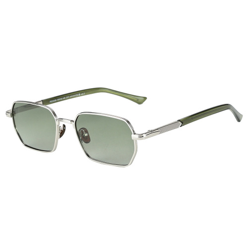 Vintage Square Metal TAC Polarized Photochromic Driving Sunglasses