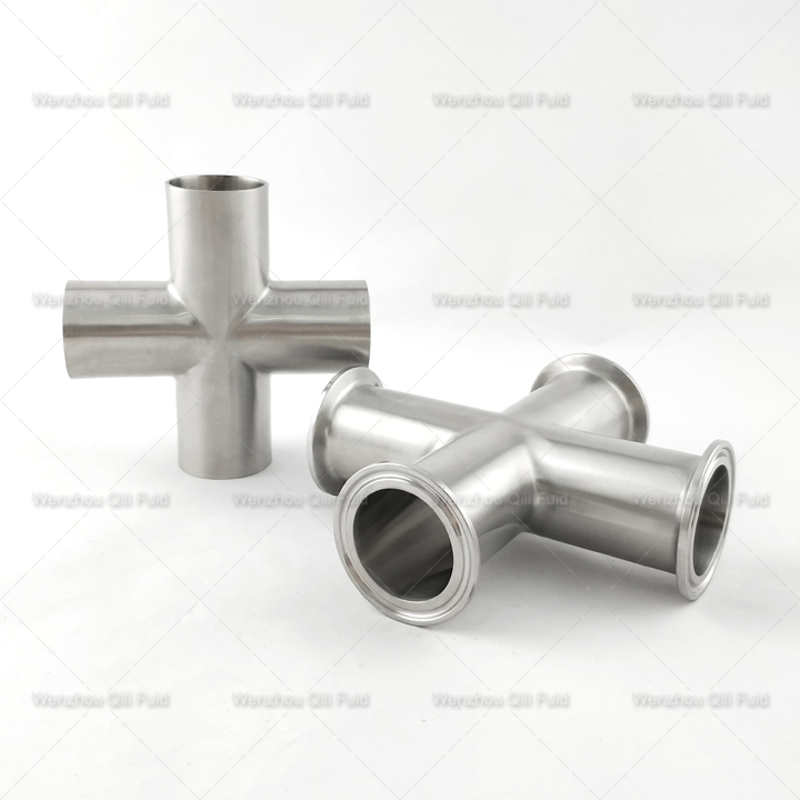 Sanitary pipe fittings Cross x15