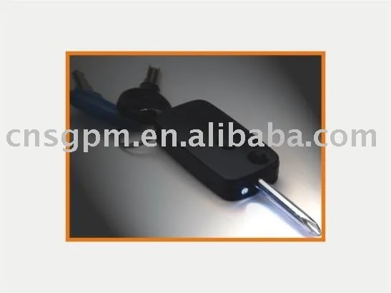 screwdriver of key chain with led