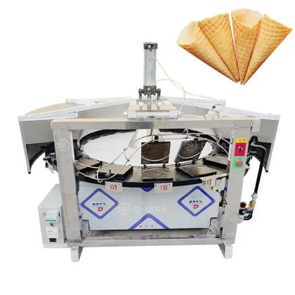 Crispy Egg Roll and Ice Cream Cone Biscuit Making Machine