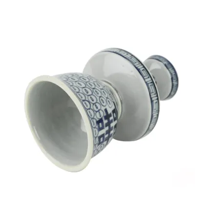 Ming Dynasty Blue and White Porcelain Candle Stand