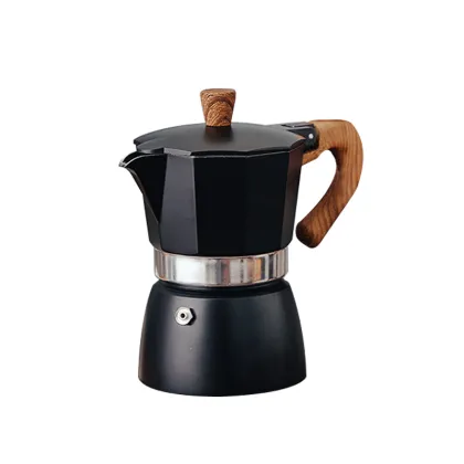 Hot Sale Italian Espresso Aluminum Moka Pot With Brush Spoon Moka Mocha Pot