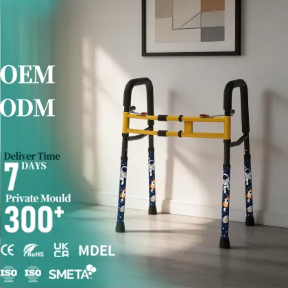 Foldable Pediatric Walker with Printed Design