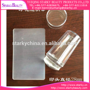 Top Sale Clear Jelly Nail Stamper,Transparent Nail Stamper ,Nail Printer
