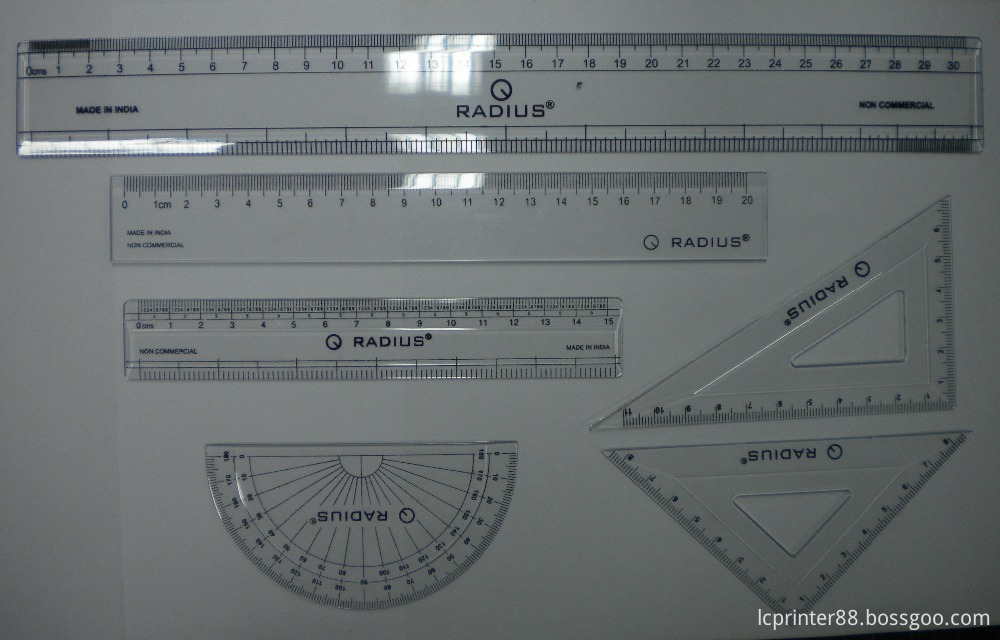 Automatic Plastic Rulers Stationery UV Flat Screen Printer