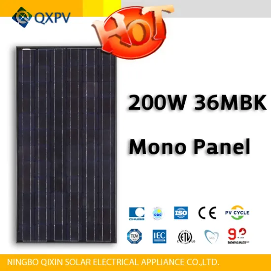 36V 200W Black Mono Solar Module
