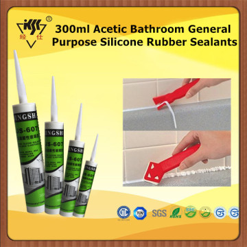 300ml Acetic Bathroom General Purpose Silicone Rubber Sealants