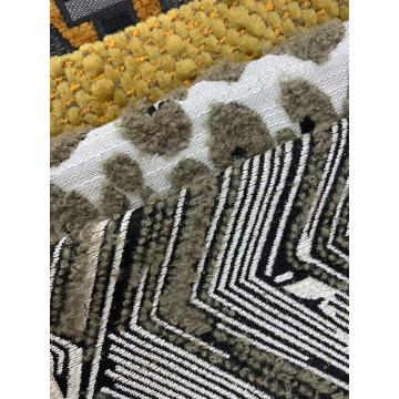 בד ריפוד פסים גיאומטריים מודרניים לספה