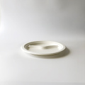 9 inch 2 div bagasse round plate Φ220mm
