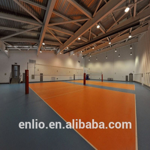 Piso de PVC para esportes de voleibol / piso de PVC interno para vôlei