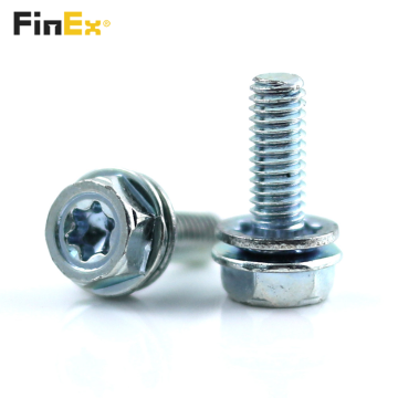 Torx Internal Tooth Lock Washer Hex Sems Screws