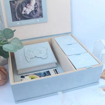 Custom Design Wood Newborn Milestone Baby Memory Box
