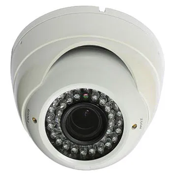 2 Megapixel Day/Night Eyeball Camera with 2.8 to 12mm Megapixel Lens, Test Port, IP66