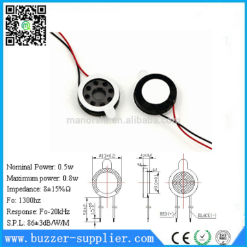 13mm Mini Wire Speaker Loudspeaker 5W 8Ohm Speaker