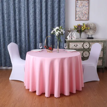 Wholesale Plain Polyester 120" Round Sage Elegant Wedding Tablecloth
