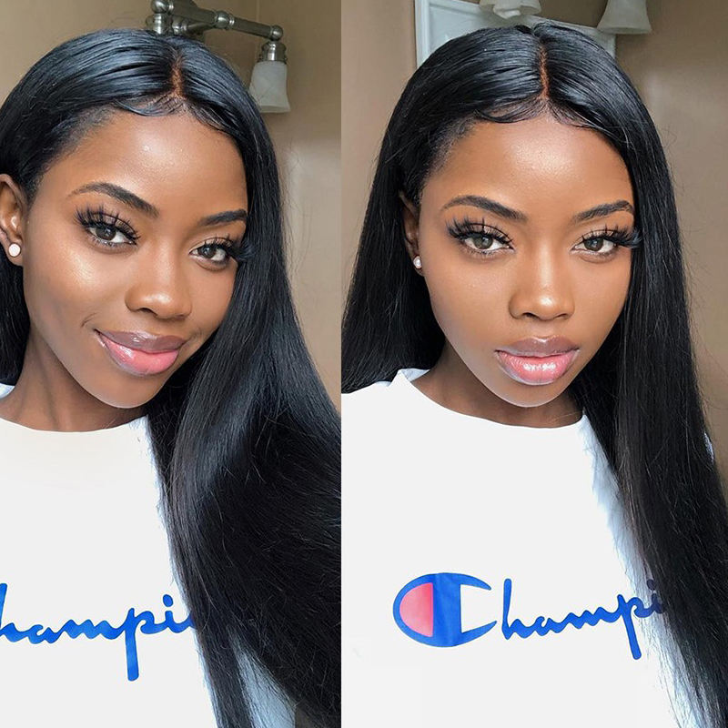 Hd lace frontal wig 28 30 inch rasterast porê mirovî 210% 13x4 / 6 Lace Front Wigs 5x5 porê mirovî girtina porê mirovî ji bo jinên reş