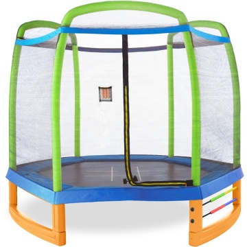 8FT Indoor Kids Fitness Jumping Glection Net Trampoline