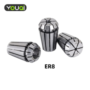 Professional YouQi Carbon Steel ER8 Spring Collet Set for CNC Milling, Lathe Tools & Engraving Machines