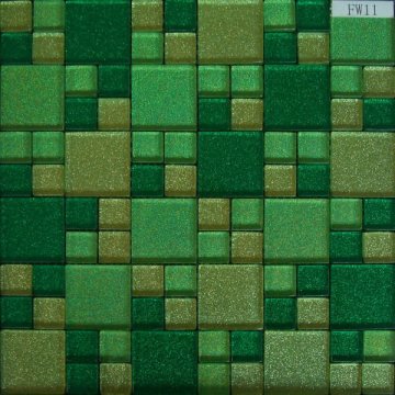 Glass Mosaic Tile Crystal Wall Tile FW11