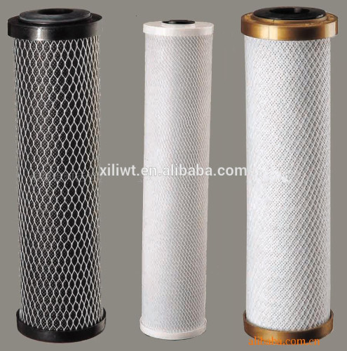 high quality pp,udf, sintered activated Carbon block water filter cartridge