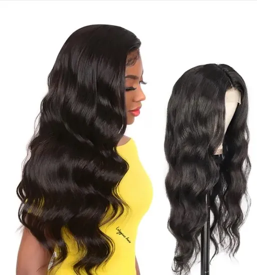 Body wave 13*4 lace frontal wholesale human hair wigs with free shiping full cuticle aligned unprocessed indian virgin hair