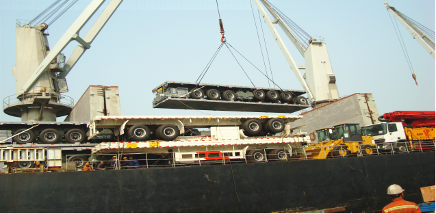 Flatbed Container Trailers Shipping Modes