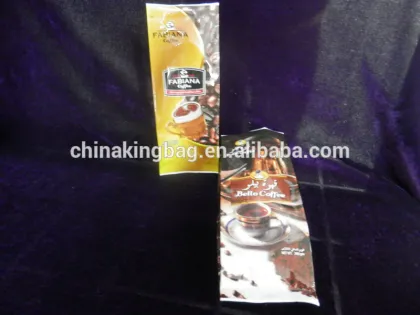 Flexible custom printing and lamination packaging back sealed coffee bag