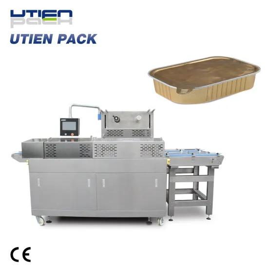 China Top Brand Auto Food Lid Tray Sealing Machines for Packaging Ready Meals