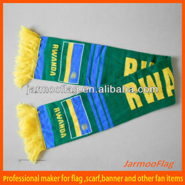 Hot acrylic soccer fan scarf