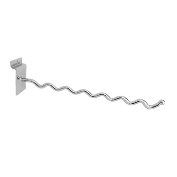 Grosir logam slatwall wave hooks